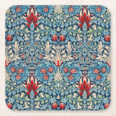 Snakeshead, William Morris Rechteckiger Pappuntersetzer (Vorderseite)