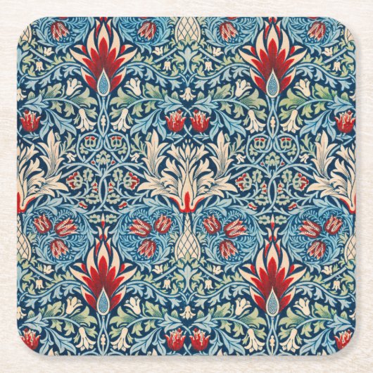 Snakeshead, William Morris Rechteckiger Pappuntersetzer (Vorderseite)
