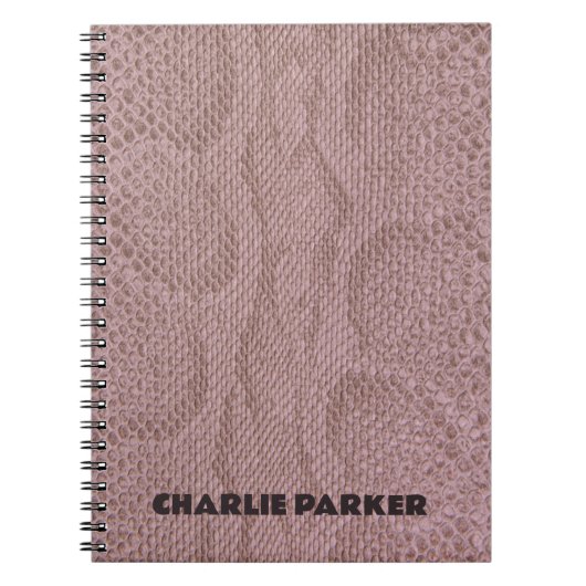 Snakeskin Animal Print Notizblock (Vorderseite)