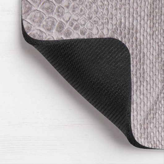 Snakeskin Beige-Gray Muster Mouse Pad Mousepad (Ecke)