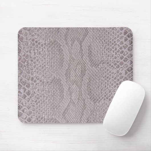 Snakeskin Beige-Gray Muster Mouse Pad Mousepad (Mit Mouse)
