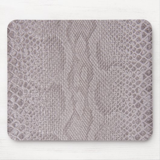 Snakeskin Beige-Gray Muster Mouse Pad Mousepad (Vorne)