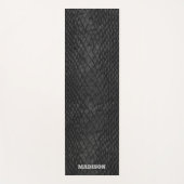 Snakeskin Black Yoga Mat Yogamatte (Vorderseite)