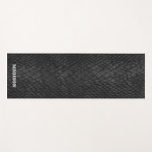 Snakeskin Black Yoga Mat Yogamatte (Vorderseite (Horizontal))