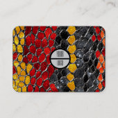 Snakeskin-Design, 3,5 Zoll x 2,0 Zoll Visitenkarte (Rückseite)