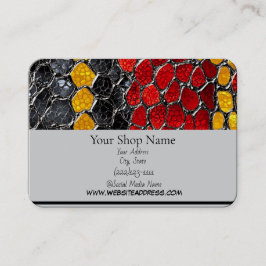 Snakeskin-Design, 3,5 Zoll x 2,0 Zoll Visitenkarte