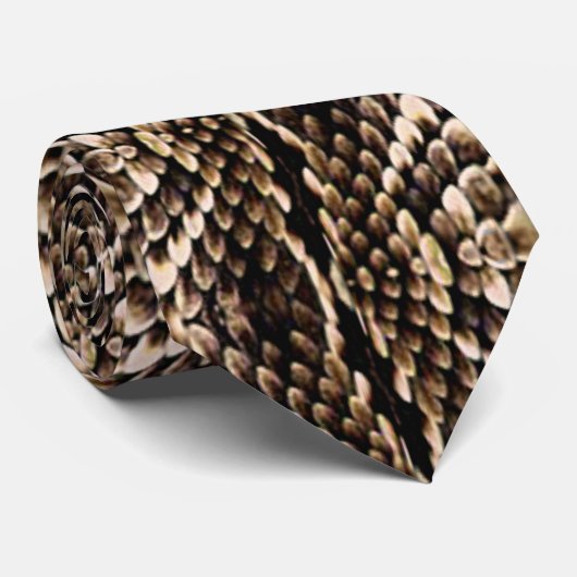 Snakeskin-Design Krawatte (Gerollt)