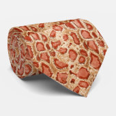 Snakeskin Druckkupfer-Bronze-Krawatte Krawatte (Gerollt)
