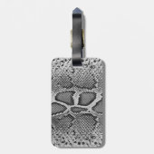 Snakeskin Entwurf, Schlangen-Haut-Druck-Muster Gepäckanhänger (Rückseite vertikal)