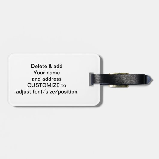 Snakeskin-Foto Gepäckanhänger (Rückseite horizontal)