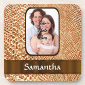 Snakeskin-Foto Getränkeuntersetzer (Vorderseite)