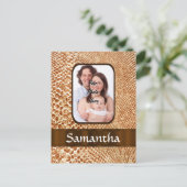 Snakeskin-Foto Postkarte (Stehend Vorderseite)