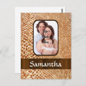 Snakeskin-Foto Postkarte (Vorne/Hinten)