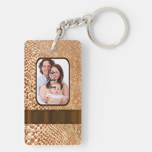 Snakeskin-Foto Schlüsselanhänger (Rückseite)