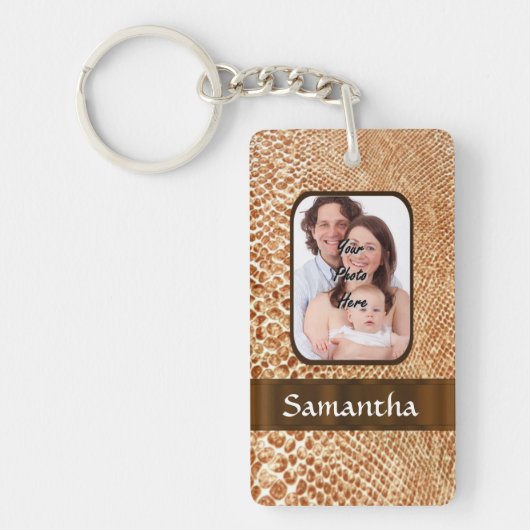 Snakeskin-Foto Schlüsselanhänger (Vorderseite)