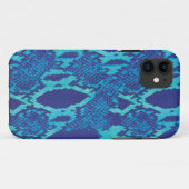 Snakeskin in Blue Case-Mate iPhone Case (Rückseite (Horizontal))