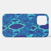 Snakeskin in Blue Case-Mate iPhone Case (Rückseite (Horizontal))