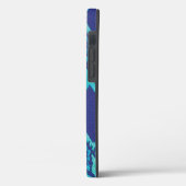 Snakeskin in Blue Case-Mate iPhone Case (Rückseite / Links)