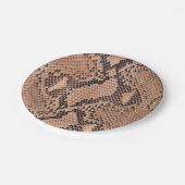 Snakeskin-Muster Coole Tierausdruck Pappteller (Schrägansicht)