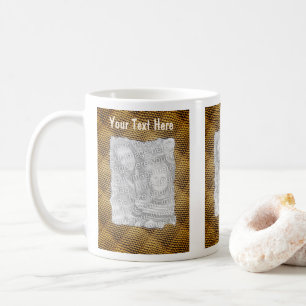 Snakeskin Muster Rahmen Personalisiertes Foto Kaffeetasse