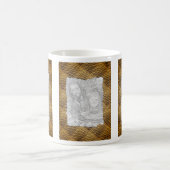 Snakeskin Muster Rahmen Personalisiertes Foto Kaffeetasse (Mittel)