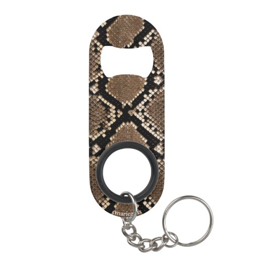 Snakeskin Pattern Mini Flaschenöffner (Rückseite)