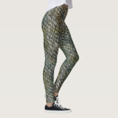 Snakeskin Pattern Wasserfarbener Geist Leggings (Rechts)