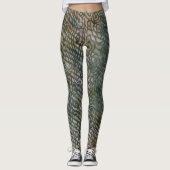 Snakeskin Pattern Wasserfarbener Geist Leggings (Vorderseite)