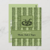 Snakeskin Personalisiert Postkarte (Vorne/Hinten)