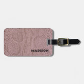 Snakeskin Pink Pattern Gepäckanhänger (Vorderseite horizontal)