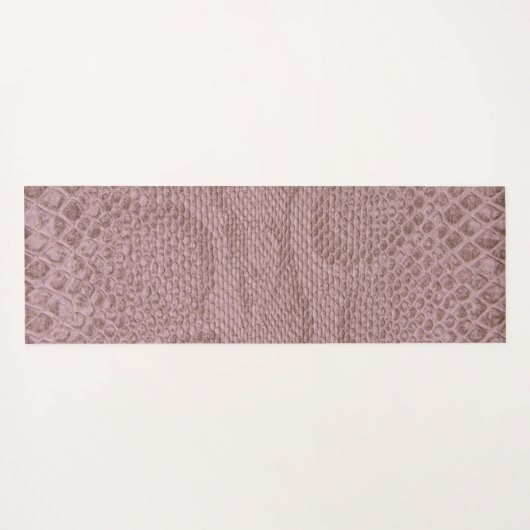 Snakeskin Pink Yogamatte (Rückseite (Horizontal))