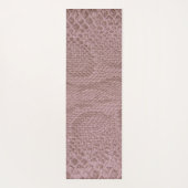 Snakeskin Pink Yogamatte (Rückseite)