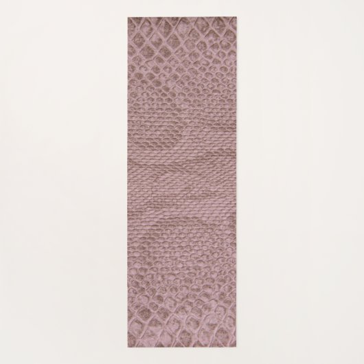 Snakeskin Pink Yogamatte (Rückseite)