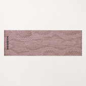 Snakeskin Pink Yogamatte (Vorderseite (Horizontal))