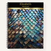 Snakeskin präsentiert die Schönheit der Natur Notizblock (Vorderseite)