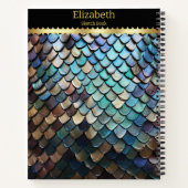 Snakeskin präsentiert die Schönheit der Natur Notizblock (Rückseite)