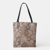 Snakeskin Python Schlange Printwerbung Tasche (Rückseite)