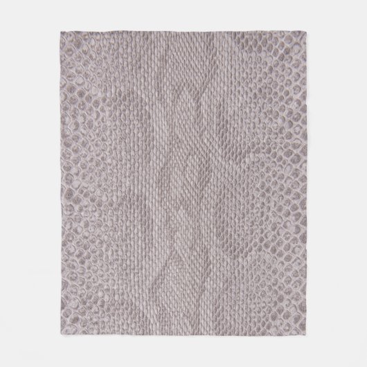 Snakeskin Textur Beige Fleece Blanket (Vorderseite)