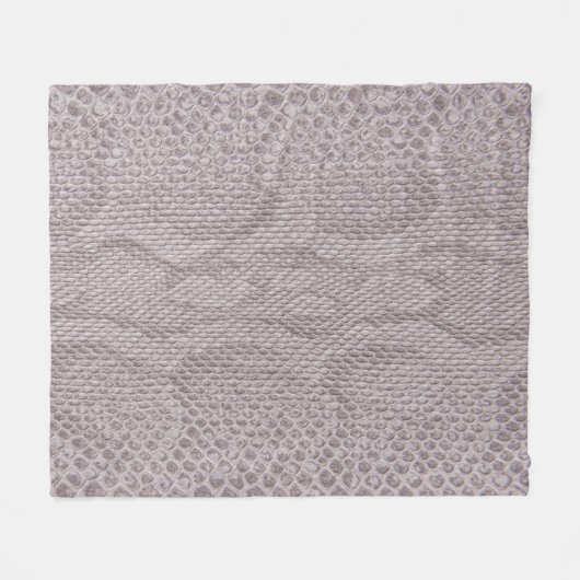 Snakeskin Textur Beige Fleece Blanket (Vorderseite (Horizontal))