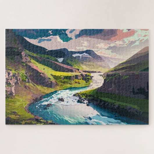Snaking River Puzzle (Horizontal)