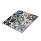 Snall Blue Italian Tile Pattern Fliese (Seite)