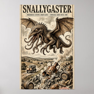 Snallygaster-Schmuggler-Alibi-Plakat Poster