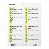 Snap Boans Custom Canning oder Freezer Labels (Vorne)