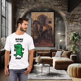 Snap Funny Crocodile - Benutzerdefiniertes Croc Cr T-Shirt