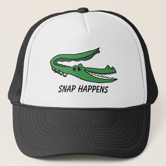 Snap Happens Trucker Hat - Neurodiverand und stolz Truckerkappe (Vorderseite)