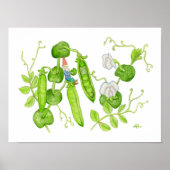 Snap Pea Gnome Art Print Poster (Vorne)