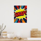 SNAP! Pop Art Comic Explosionspopster Poster (Küche)