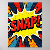 SNAP! Pop Art Comic Explosionspopster Poster (Vorne)