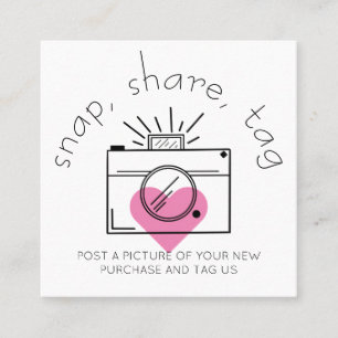 Snap Share Tag Header Camera Social Media Business