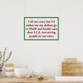 SNAP statt ICE Poster (Küche)